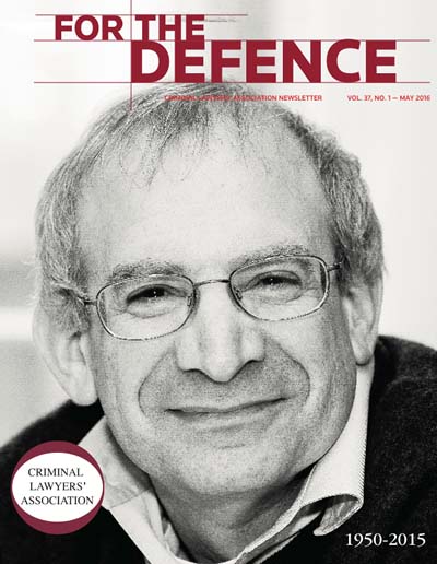 400px x 516px - CLA For the Defence Vol 37 Issue 1 Now Available