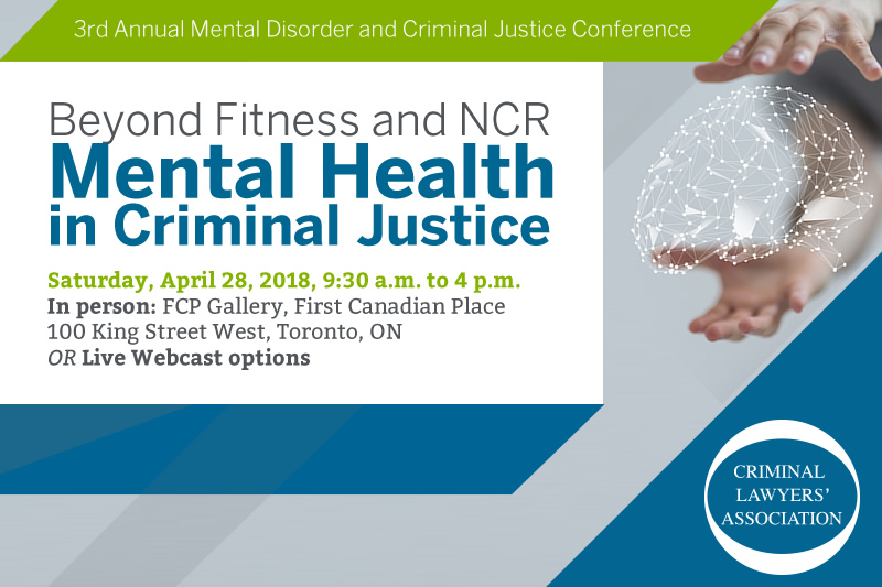 3rd Annual Mental Disorder and Criminal Justice Conference “Beyond